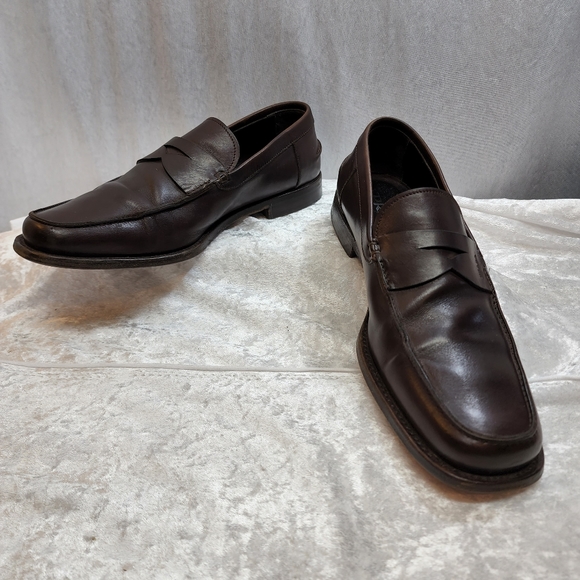 PRADA Leather Loafers Men's Prada Size 8.5 US 9.5 Made in Italy ๐ฎ๐น - Picture 1 of 8